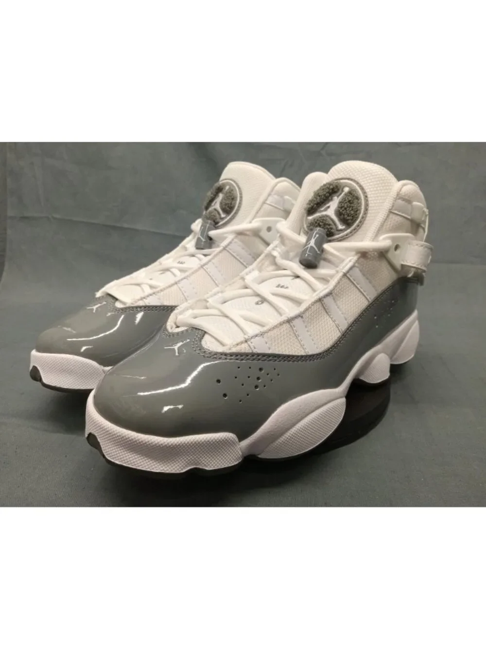Nike Jordan 6 Rings (GS) Sneakers White Cool Grey Boys Size 5.5 NEW IN BOX!